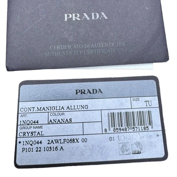 PRADA***Gold Crystal Pineapple Yellow Satin Triangle Bag***$2600 NWB - Picture 9 of 13